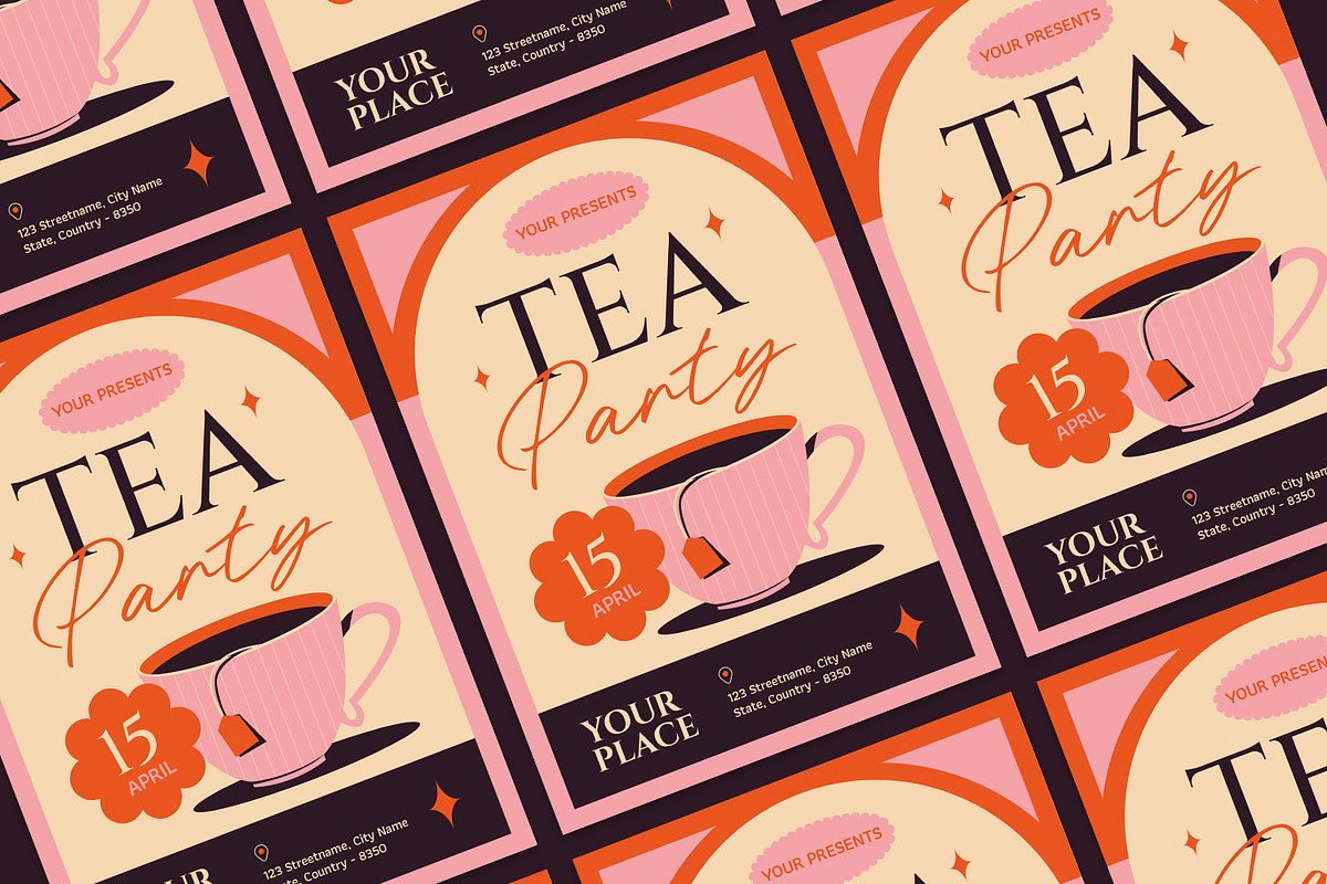 Tea Party - Flyer preview 3