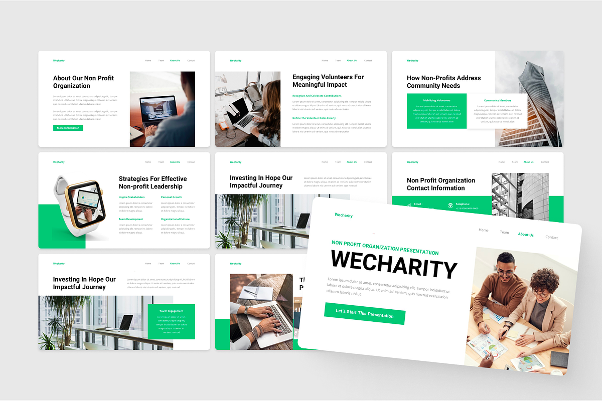 Non Profit Organization Keynote, a Presentation Template by SquidPixey (Photo 2 of 6)