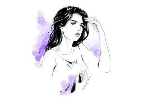 Fashion Illustration, Portrait