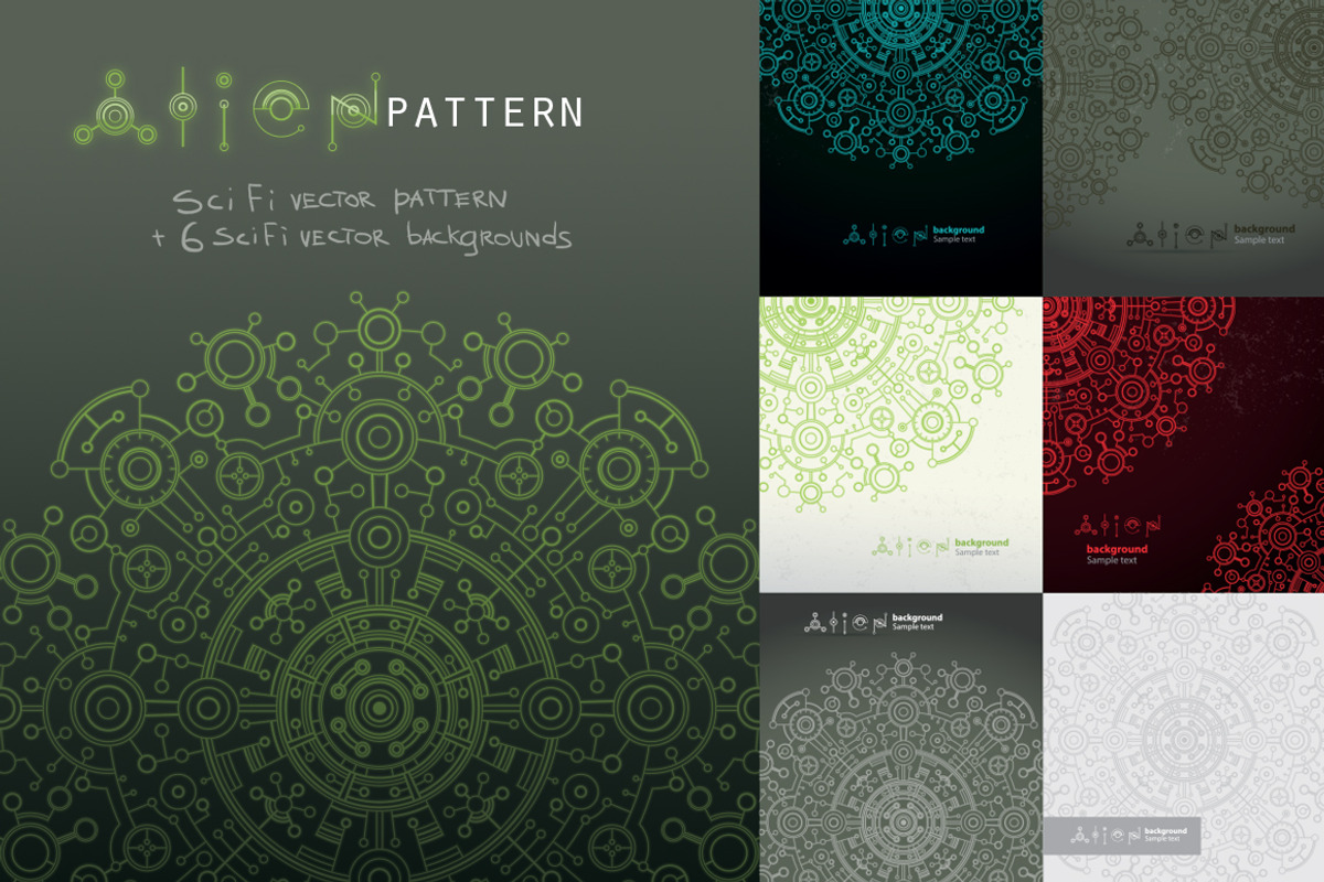 Vector Alien pattern, a Pattern Graphic by IvanNikulin