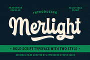 Merlight Bold Script, a Script Font by Letterhend Studio (Thumbnail 1 of 9)