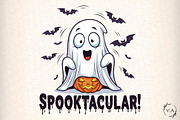 Halloween Funny ghost spooktacular, an Illustration by Craft Nest (Thumbnail 1 of 6)