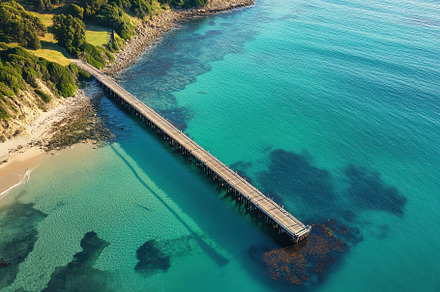 Exploring Rapid Bay Jetty at sunset, a Photo by Iftikhar Alam