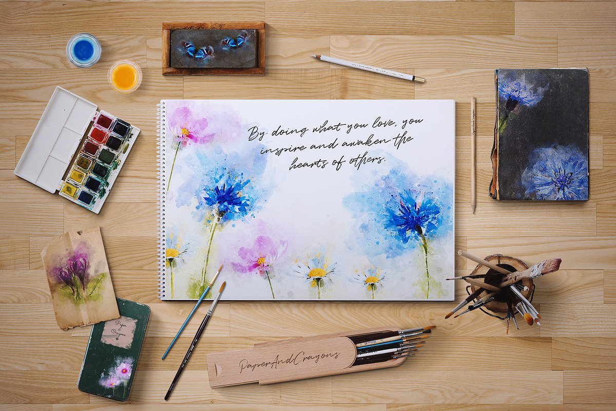 Summer Time Flowers PaperAndCrayons, an Illustration by PaperAndCrayons (Photo 4 of 6)
