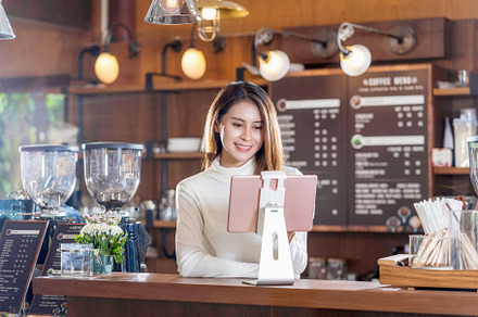 Asian Small business young owner usi, a Business Photo by Tzido Gallery