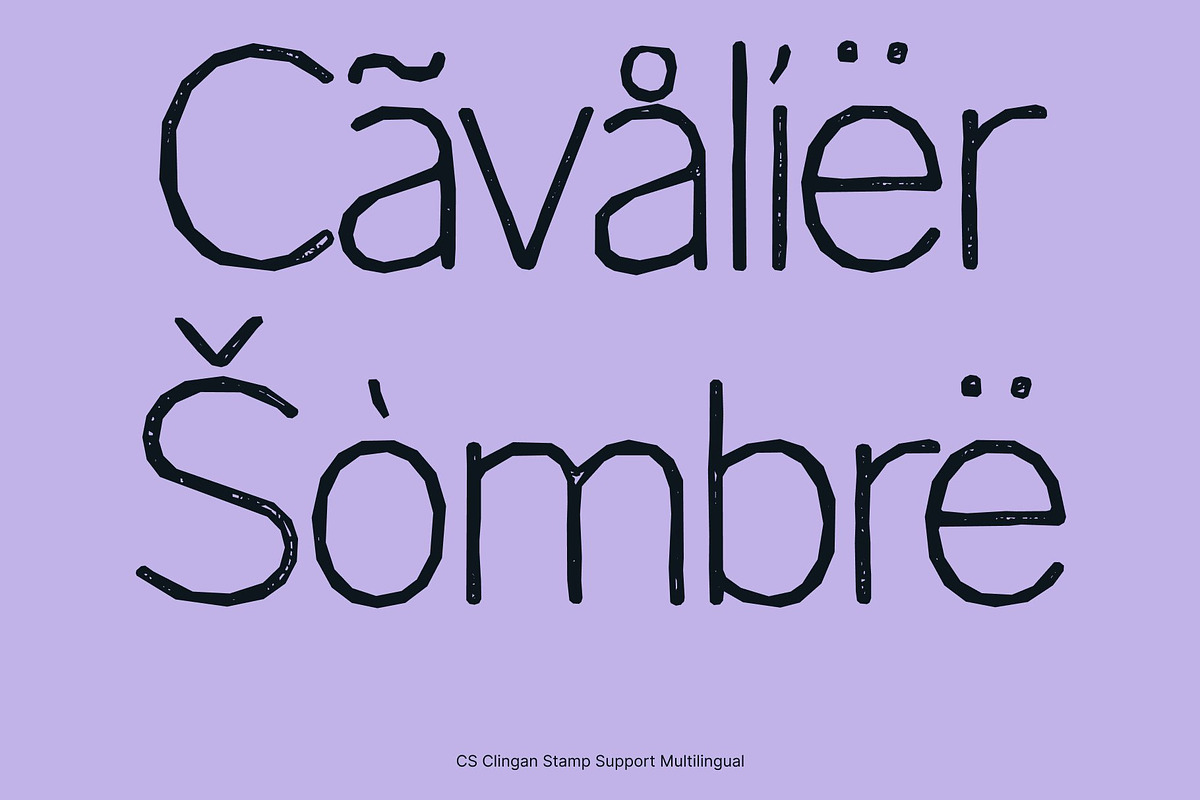 CS Clingan Stamp, a Sans Serif Font by Craft Supply Co. (Photo 7 of 8)