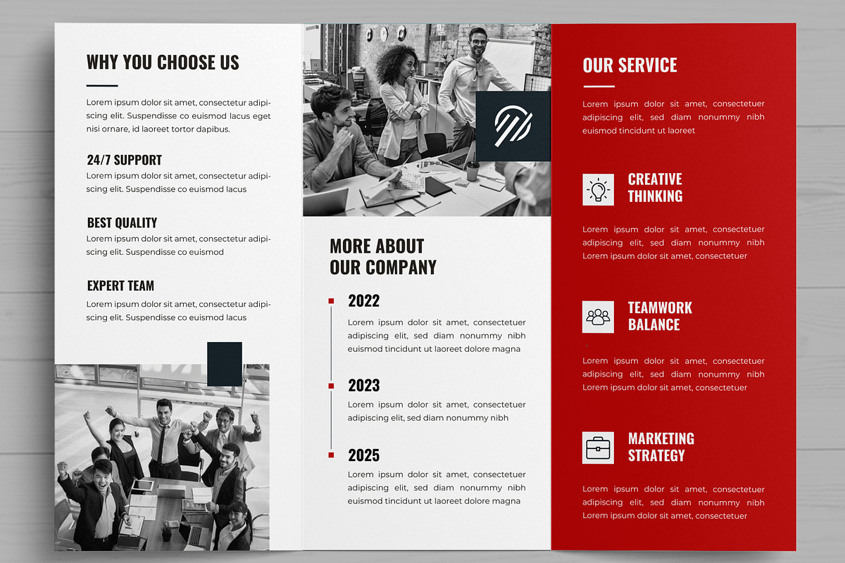 Business Trifold Brochure, a Brochure Template by MightyDesign (Photo 3 of 7)