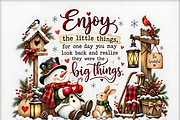 Enjoy the Little Things Christmas, a Seasonal Illustration by Coco Bloom (Thumbnail 1 of 3)