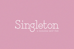 Singleton Font