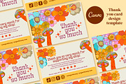 Retro Flowers Logo Canva Template, a Branding & Logo Template by Dear Darling Design (Thumbnail 4 of 7)
