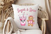 Sugar & Spice T Shirt Christmas Png, an Illustration by DreamCafeArt (Thumbnail 6 of 6)