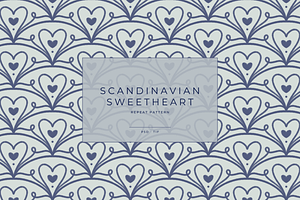 Scandinavian Sweetheart Pattern, a Pattern Graphic by dxxb studio