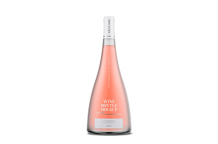 Frosted Bottle Mockup - Rose Wine
