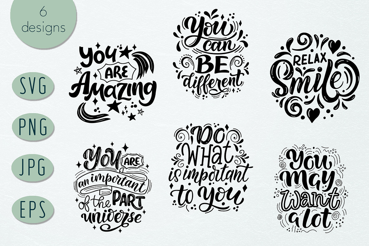 Positive Quotes Bundle, a Graphic by rinaletters (Photo 3 of 4)