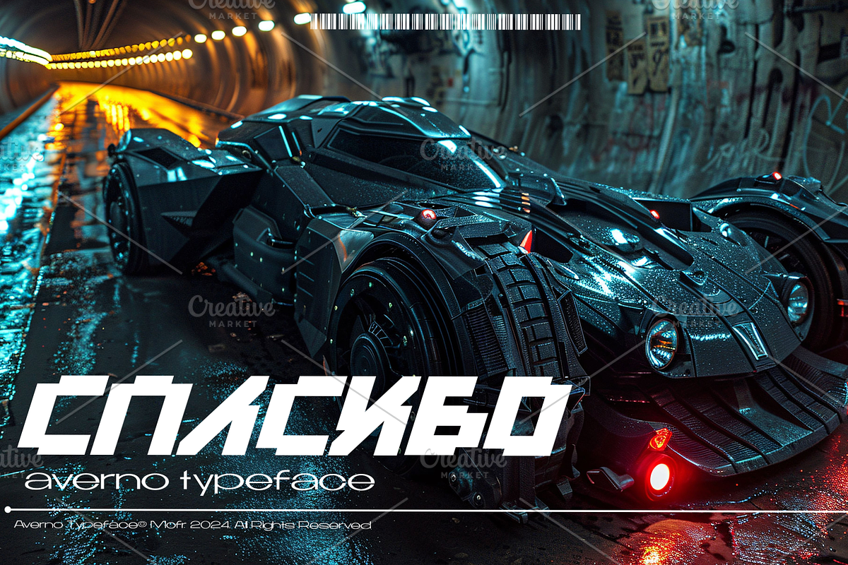 Averno - Cyber Mecha Typeface, a Symbol Font by Mofr 24 (Photo 10 of 10)