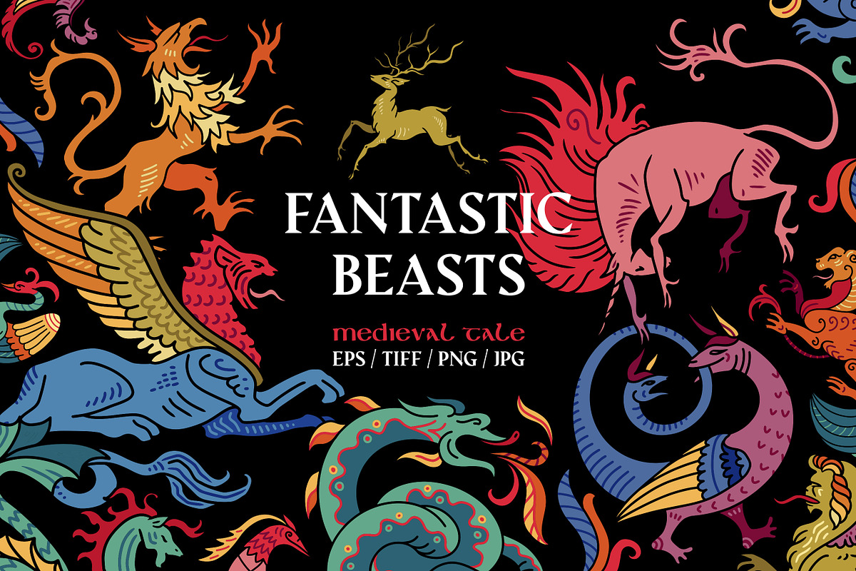 Fantastic beasts 3. Medieval tale, an Animal Illustration by OlgaSoi007 (Photo 1 of 6)