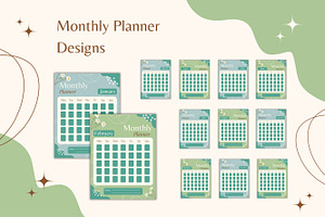 20 Planner Canva Template Set