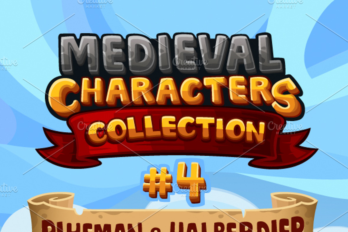 Medieval Game Sprites Characters 4, an Illustration by Saranai Store