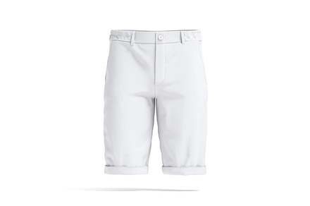 White Men's Casual Shorts 3D Model, an Object 3D Model by rebrandy