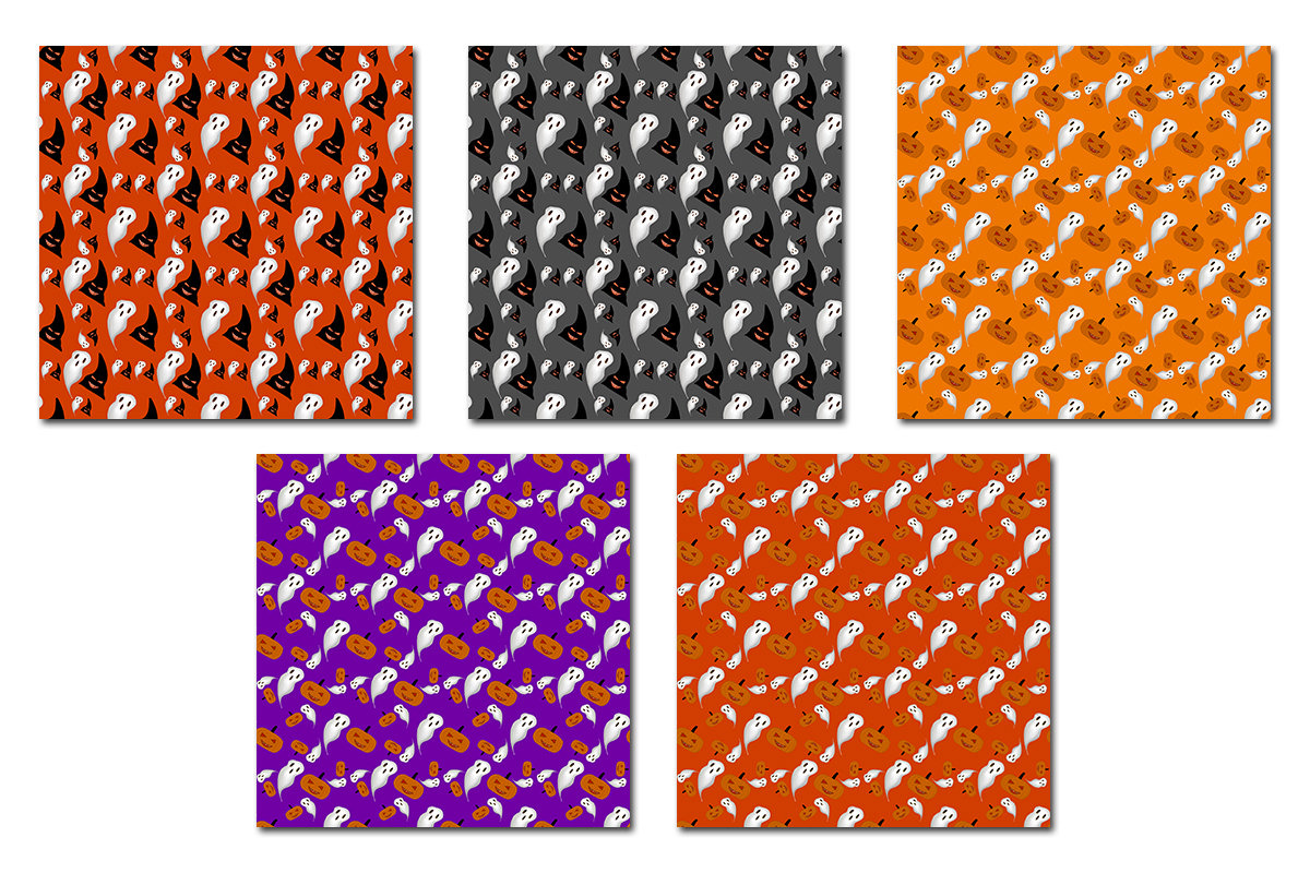 Halloween Seamless Pattern 5, a Pattern Graphic by tchastudio (Photo 5 of 5)