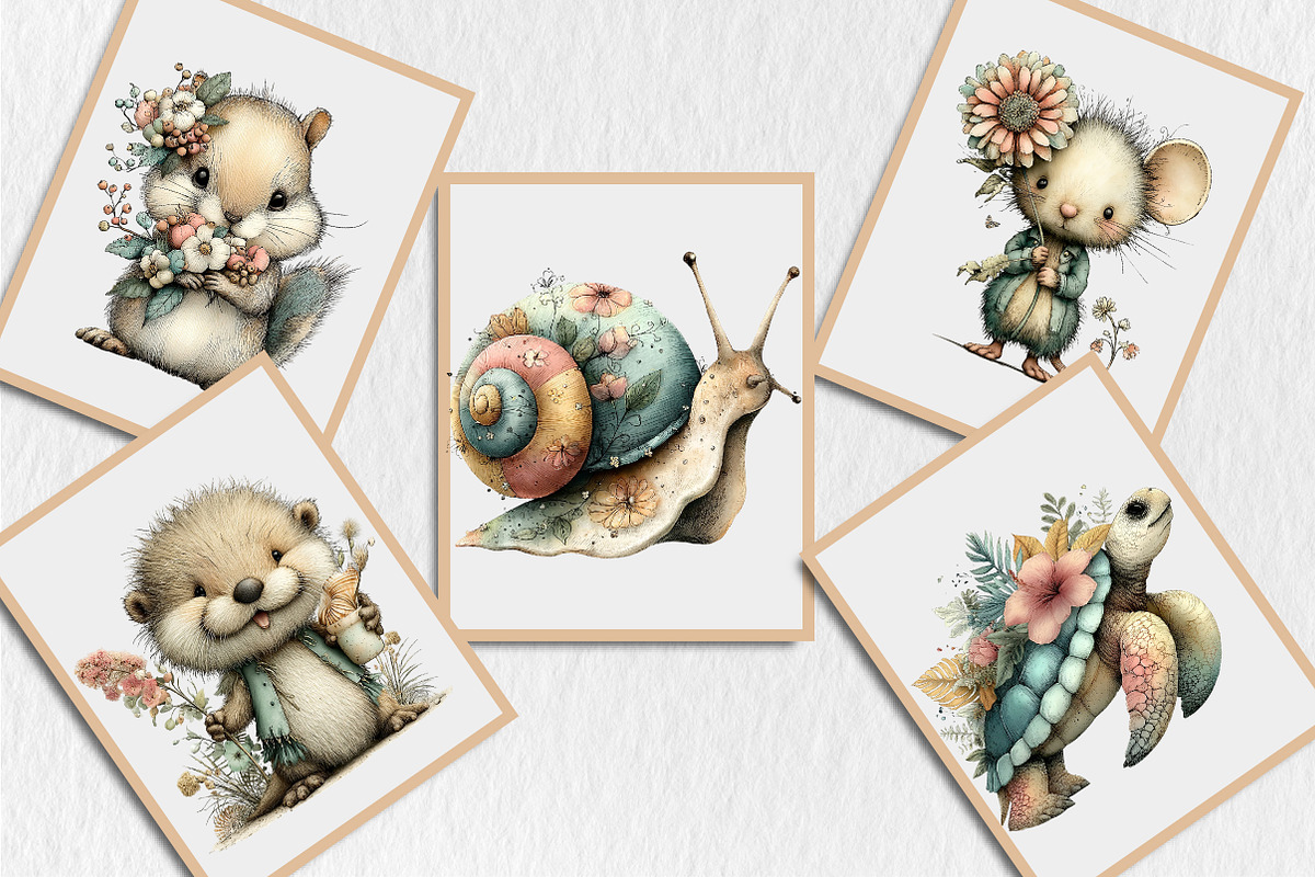 Summer Woodland Animals Clipart, a Seasonal Illustration by Rose Art (Photo 6 of 6)