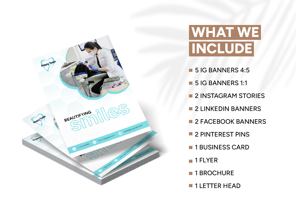 Dentist Branding Kit Canva Template, a Social Media Template by Branding by Kellsey (Photo 2 of 6)