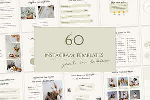 Year In Review Instagram Templates