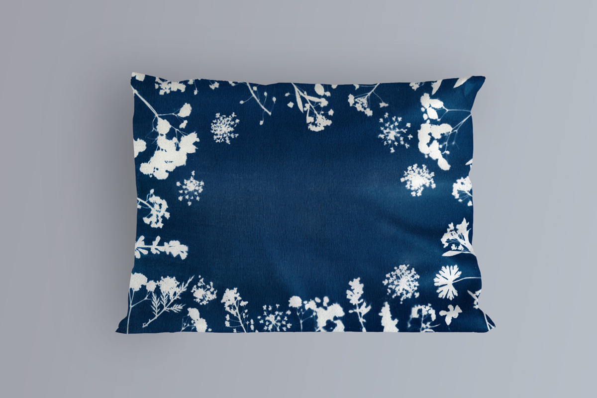 Cyanotype process Floral pattern, a Pattern Graphic by vetre.antanaviciute (Photo 2 of 5)