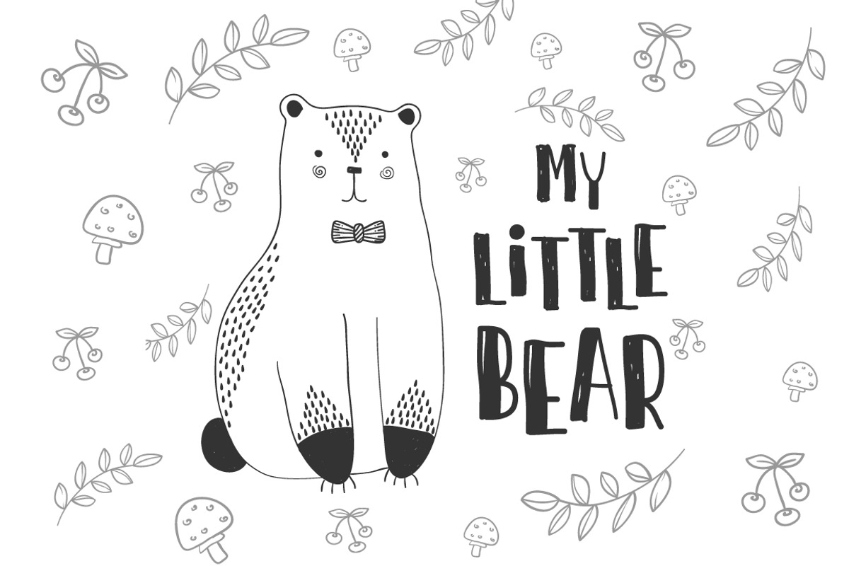 Kid's prints.Stylized cute animals, a Background Graphic by Tierre3012 (Photo 17 of 21)