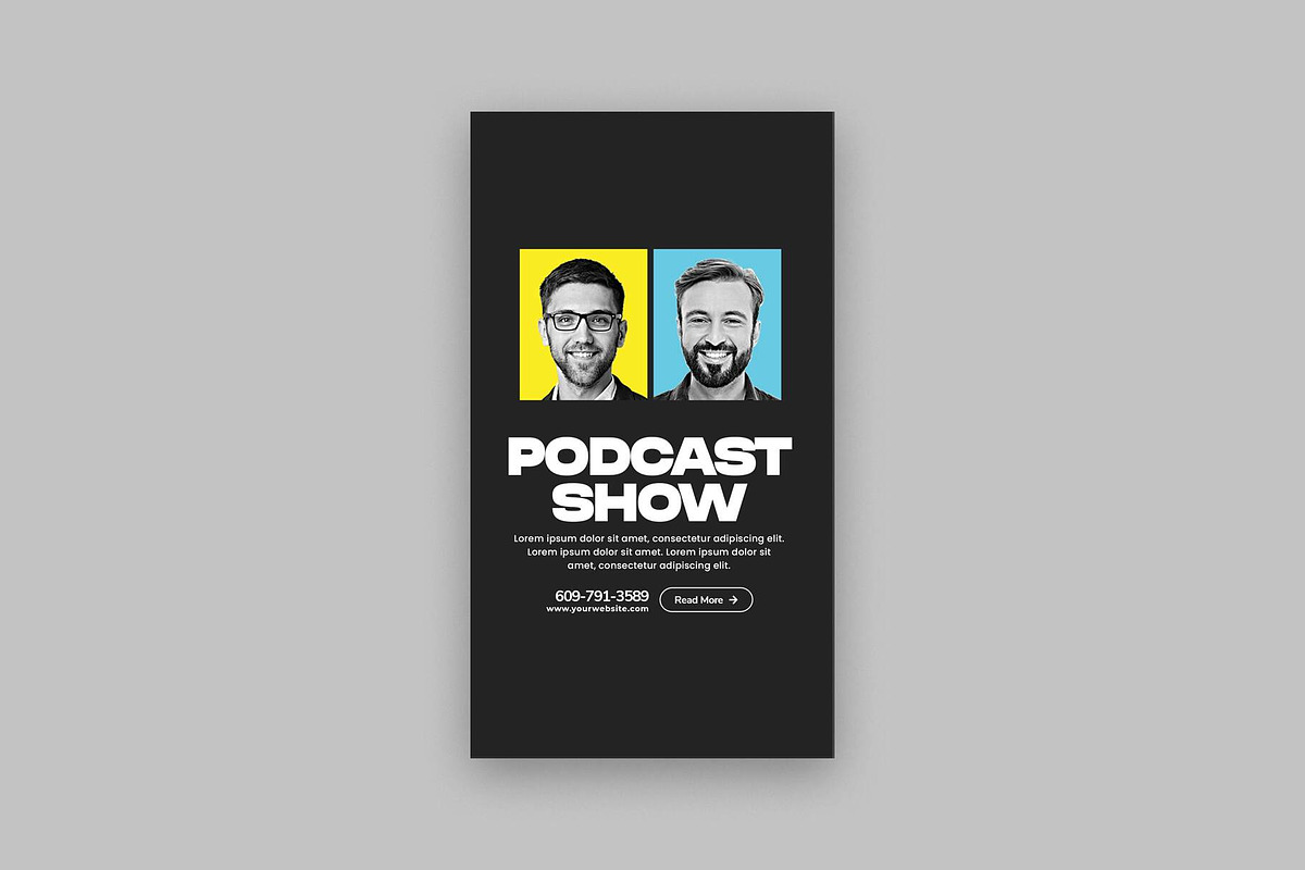 Podcast Talk Show Instagram Bundle, a Social Media Template by Saman Osama (Photo 5 of 7)