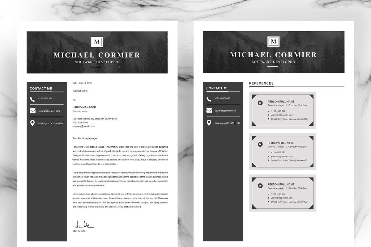 Resume Template, a Resume Template by ResumeInventor (Photo 3 of 6)