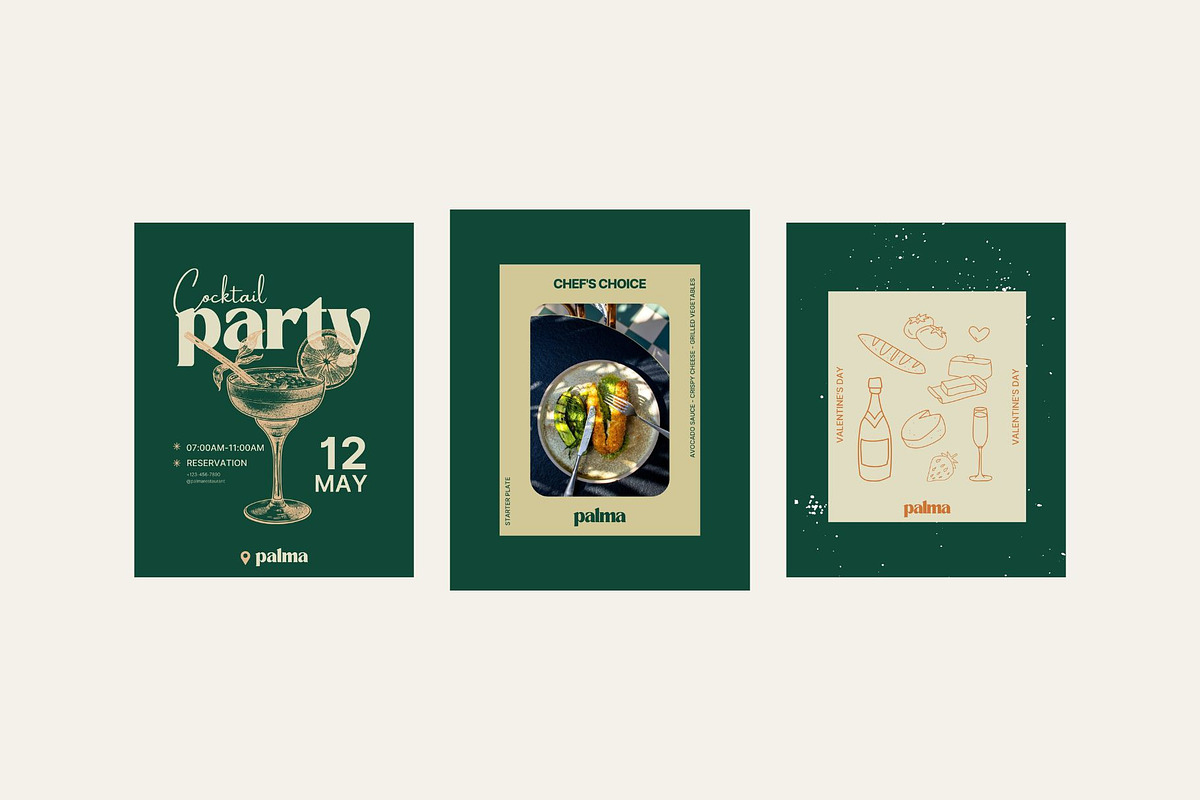 Palma Restaurant Templates | Canva, a Social Media Template by Mia Branding Studio (Photo 7 of 8)