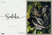 Alocasia-Trio Font Combination, a Script Font by Burntilldead (Thumbnail 4 of 17)