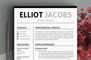 Minimalist Resume Template Clean CV