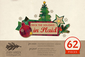 Graphics Bundle: Plaid Holidays