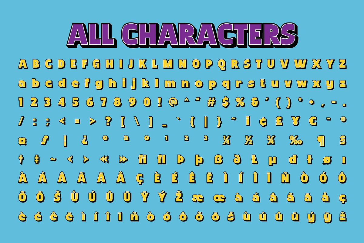 Chulpane 3D, a Sans Serif Font by Craft Supply Co. (Photo 8 of 8)