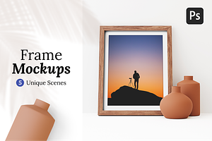 Summer Wood Frame Mockups