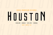 Houston Font Family, a Sans Serif Font by Craft Supply Co. (Thumbnail 1 of 10)