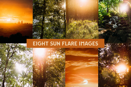 Eight Sun Flare Images