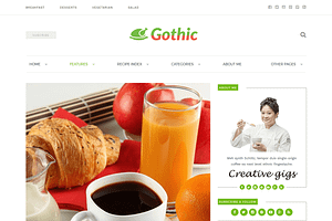 Gothic-Recipe & Food HTML Template