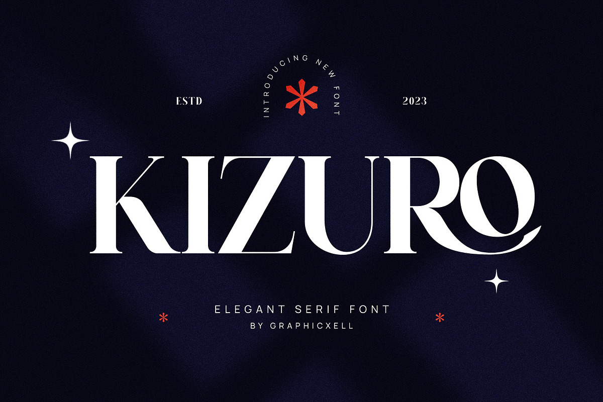 Kizuro Elegant Serif Font, a Serif Font by Graphicxell (Photo 1 of 10)