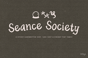 Seance Society — A Spooky Trio, a Handwritten Font by Mix Fonts