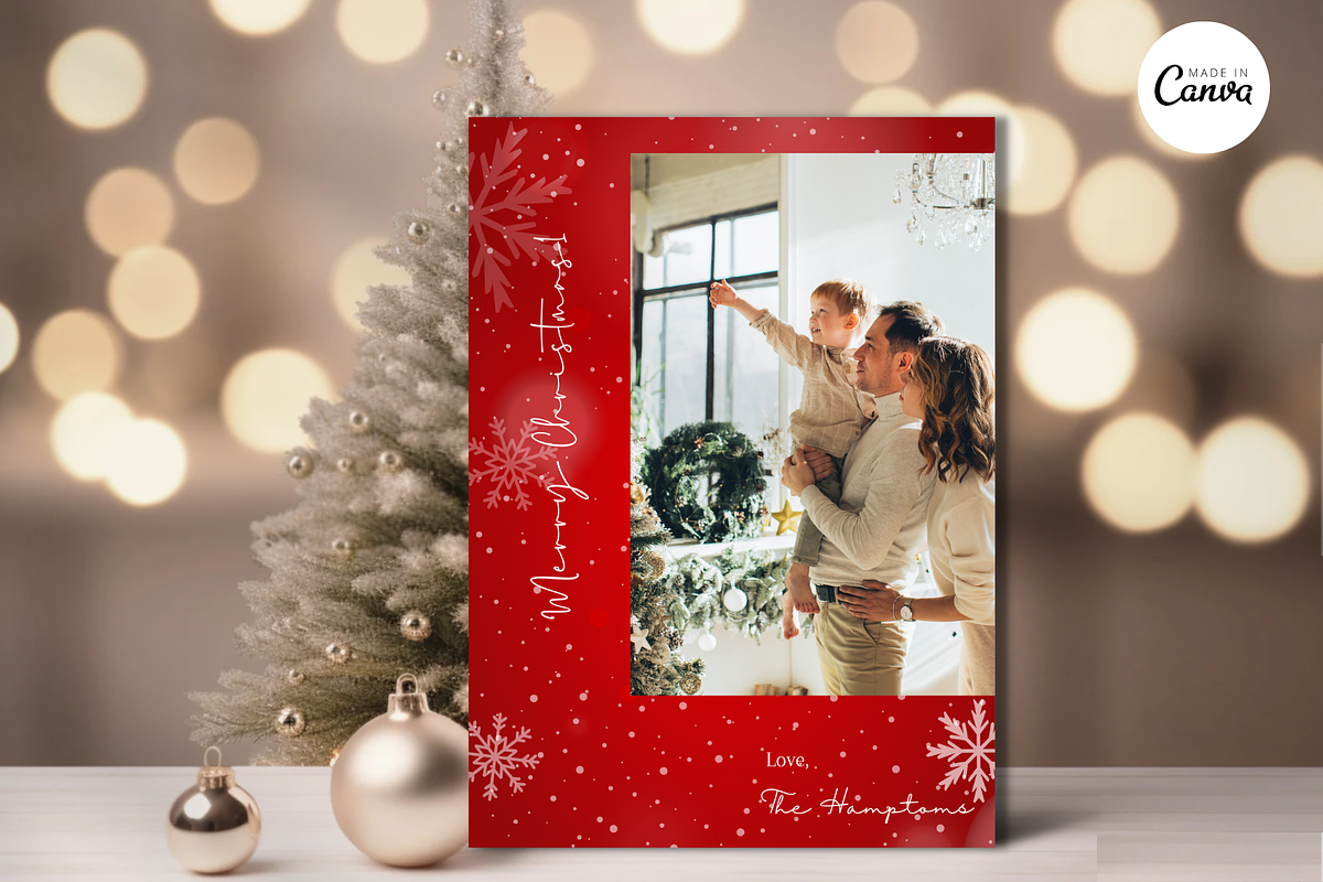 DIY Photo Collage Christmas Card-C1, a Card Template by ReneeW1 (Photo 2 of 6)
