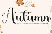Autumn, a Handwritten Font by InermediaSTUDIO (Thumbnail 1 of 8)