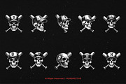 10 Bundle Dark Art Skull Bat Basebal, an Illustration by Morspective (Thumbnail 6 of 7)