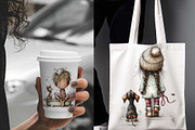 Whimsical Woodland Animals Girl Love, a Graphic by one-touch (Thumbnail 2 of 7)
