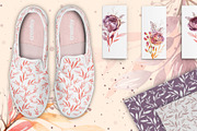Autumn Floral Watercolor Clipart, a Decorative Illustration by LenArt (Thumbnail 16 of 18)