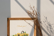 Watercolor Sunflowers Collection, a Seasonal Illustration by Navenzeles (Thumbnail 12 of 12)