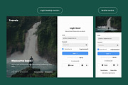 Travel Login & Register Form Design, an UI Kit Template by twinstd (Thumbnail 2 of 4)