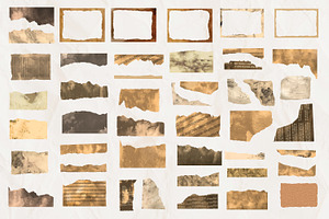 Textured cut out papers for collage, an Object Illustration by Art's and patterns